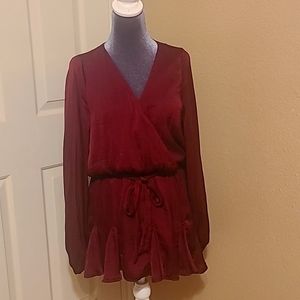 Maroon Romper